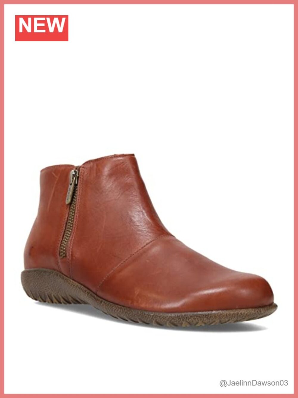 NAOT Wanaka Ankle Boots Women's Leather Microfiber Slip-On Chukka Block Heel